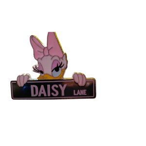 Disney Daisy Duck Lane Street Trading Pin Sign 2015 Mystery Box Badge